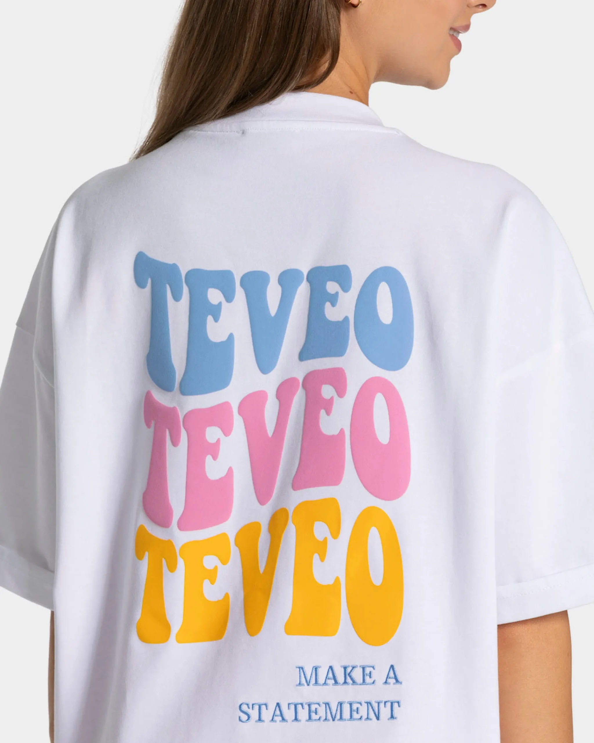 New T-shirt Candy Oversized « blanc » Femme T-shirts