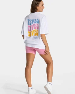 New T-shirt Candy Oversized « blanc » Femme T-shirts