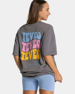 Hot T-shirt Candy Oversized « graphite » Femme T-shirts