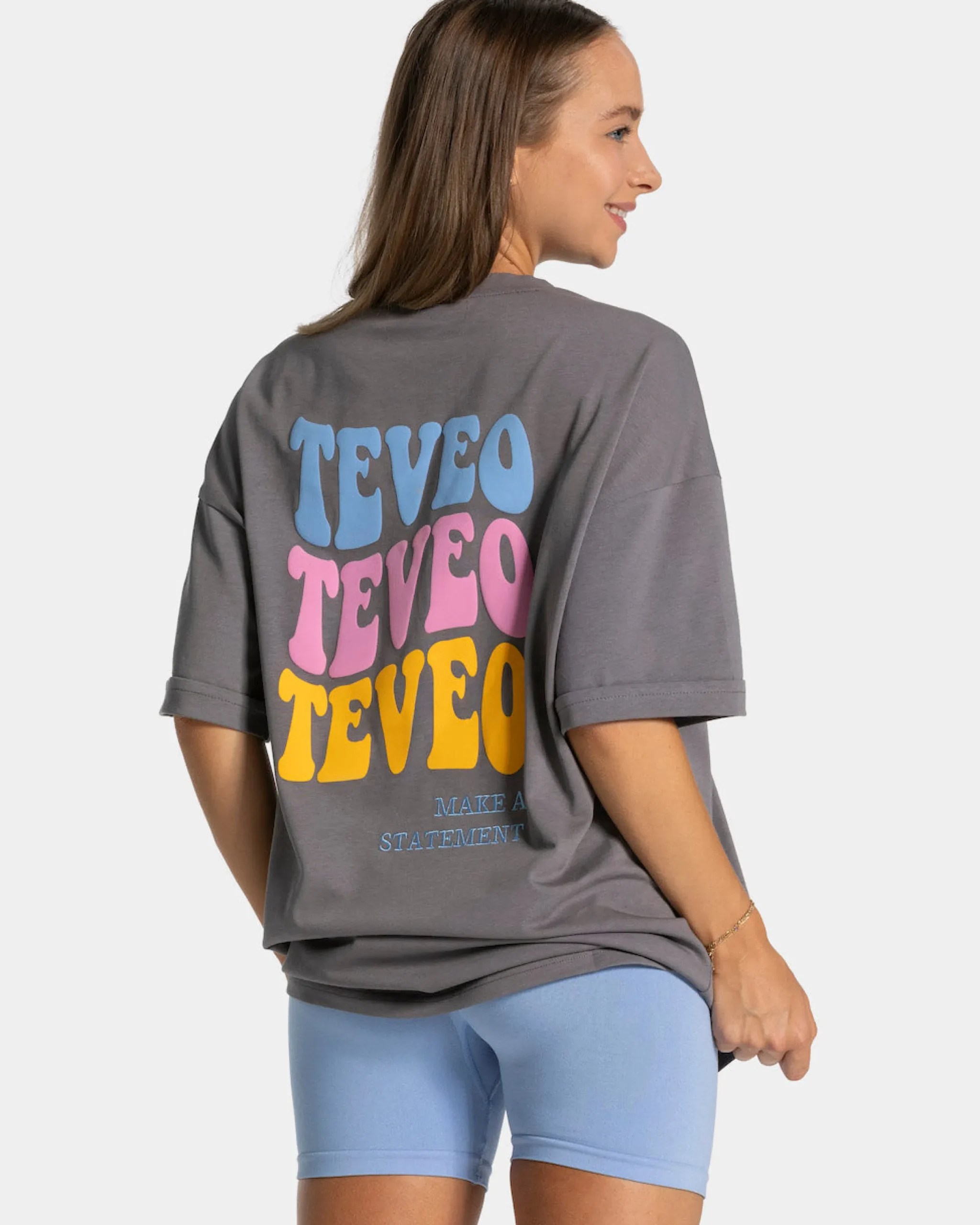 Hot T-shirt Candy Oversized « graphite » Femme T-shirts
