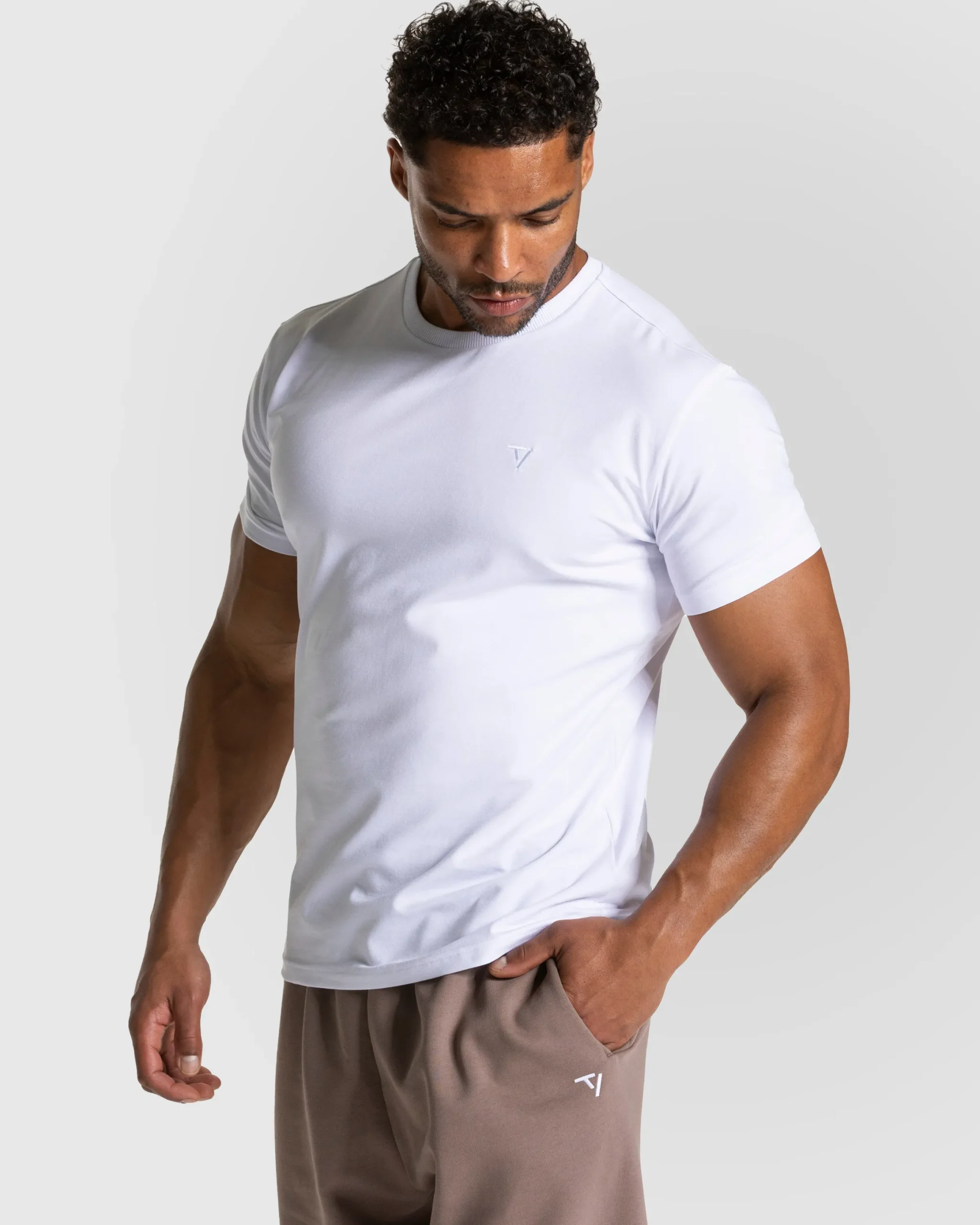 Hot T-shirt Fitted Timeless Pro « blanc » Homme T-shirts