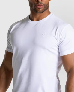 Hot T-shirt Fitted Timeless Pro « blanc » Homme T-shirts