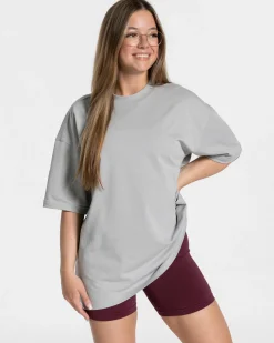 Online T-shirt oversize Candy « gris clair » Femme T-shirts