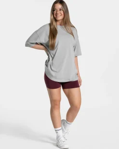 Online T-shirt oversize Candy « gris clair » Femme T-shirts