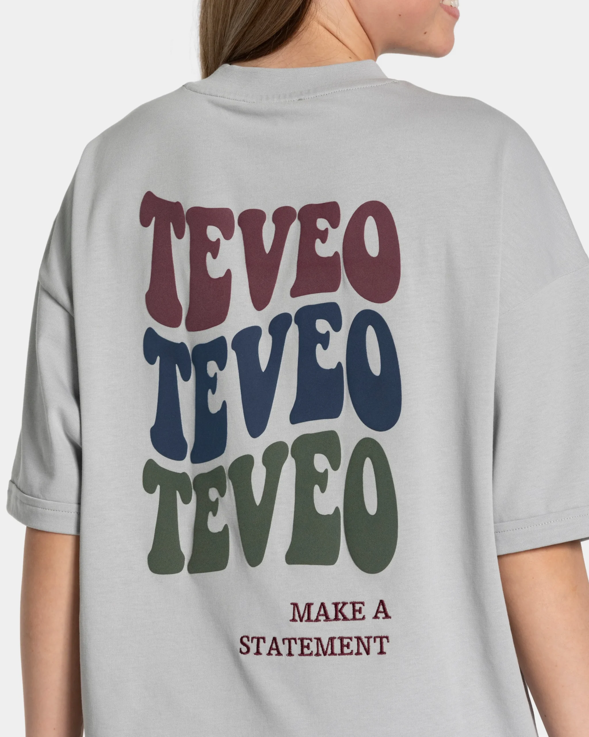 Online T-shirt oversize Candy « gris clair » Femme T-shirts