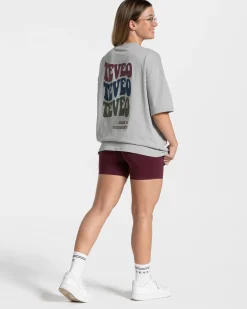 Online T-shirt oversize Candy « gris clair » Femme T-shirts