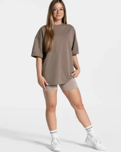 Discount T-shirt oversize Candy « moka » Femme T-shirts