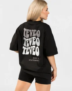 Online T-shirt oversize Candy « noir » Femme T-shirts