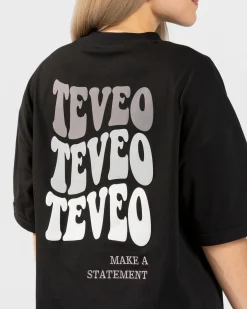 Online T-shirt oversize Candy « noir » Femme T-shirts