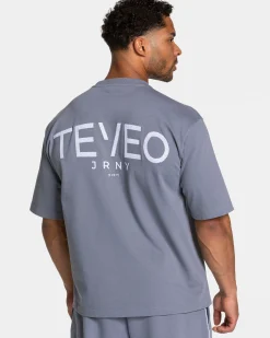 Sale T-shirt oversize Journey « argenté » Homme T-shirts
