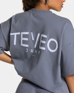 Fashion T-shirt oversize Journey « argenté » Femme T-shirts
