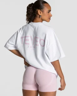Sale T-shirt oversize Journey « blanc » Femme T-shirts