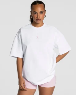 Sale T-shirt oversize Journey « blanc » Femme T-shirts