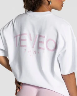 Sale T-shirt oversize Journey « blanc » Femme T-shirts