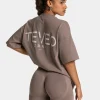 Online T-shirt oversize Journey « moka » Femme T-shirts