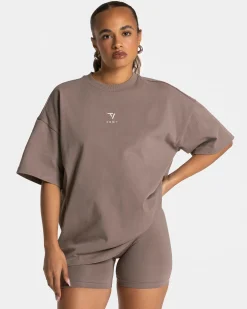 Online T-shirt oversize Journey « moka » Femme T-shirts