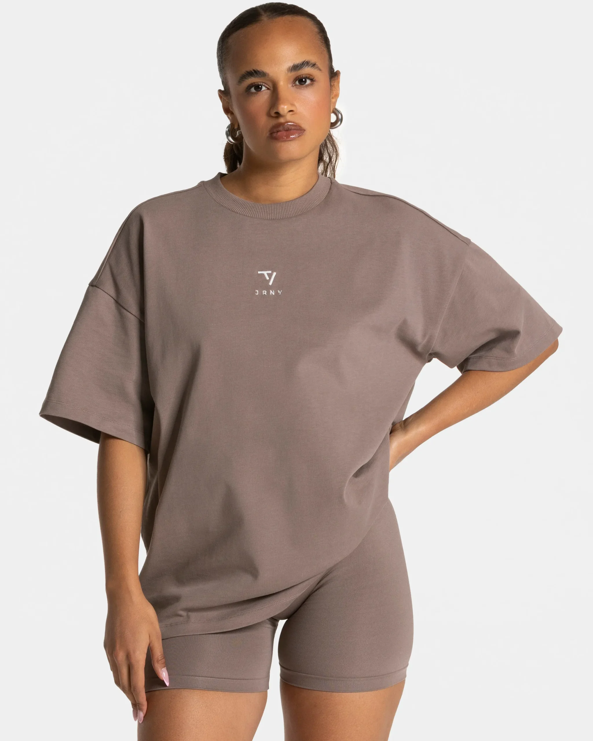 Online T-shirt oversize Journey « moka » Femme T-shirts