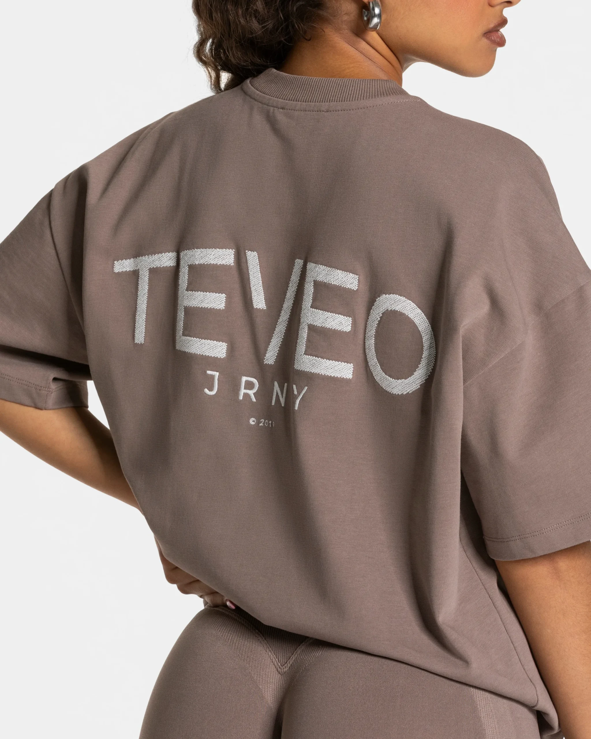 Online T-shirt oversize Journey « moka » Femme T-shirts