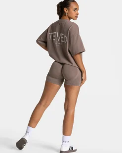 Online T-shirt oversize Journey « moka » Femme T-shirts