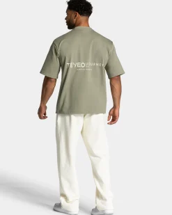 Discount T-shirt oversize Pace « kaki » Homme T-shirts
