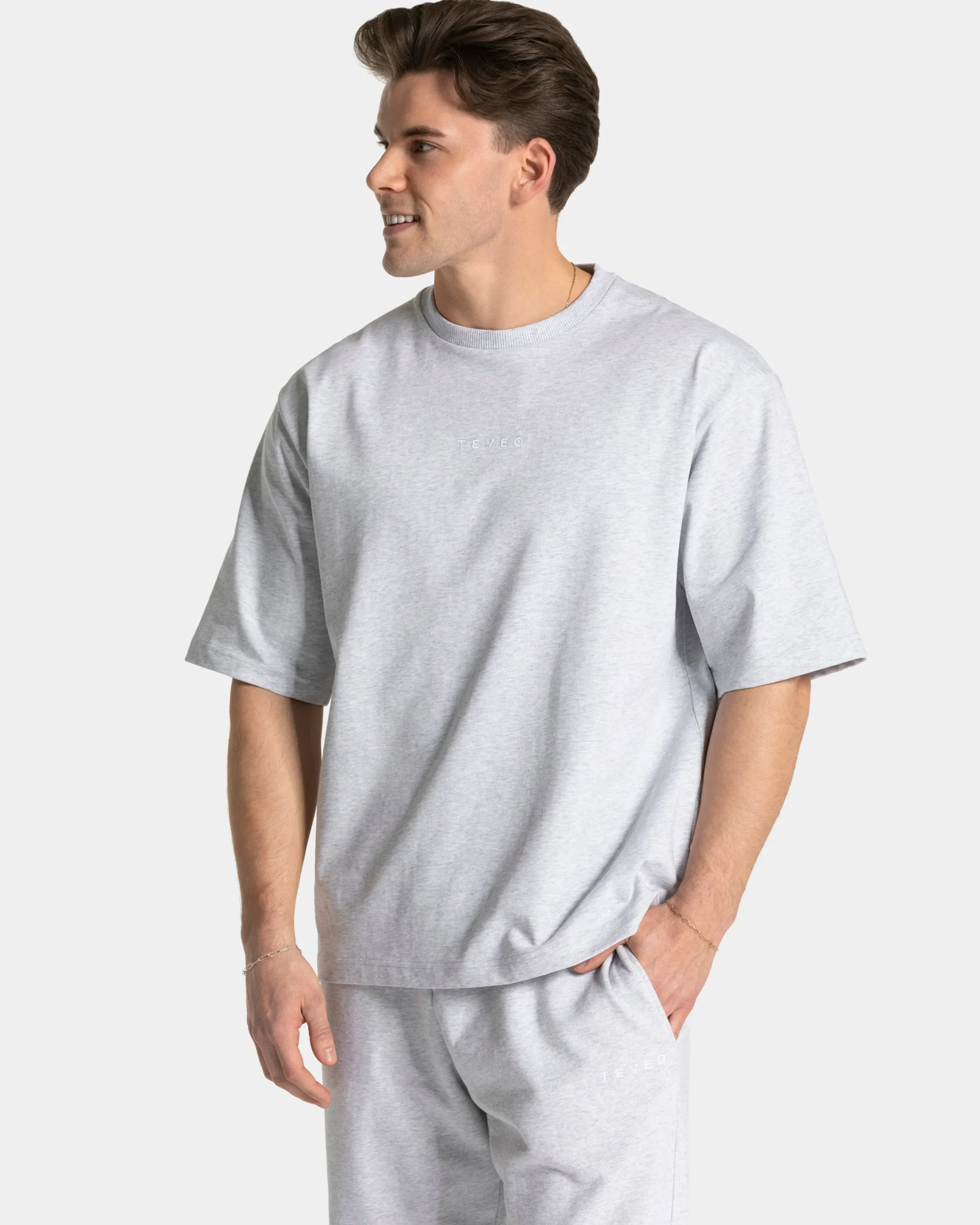 Clearance T-shirt oversize RI’VAIV « gris clair » Homme T-shirts