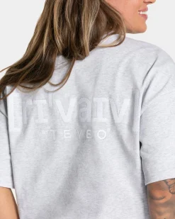 New T-shirt oversize RI’VAIV « gris clair » Femme T-shirts