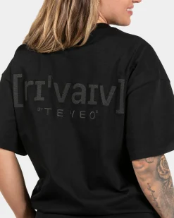Discount T-shirt oversize RI’VAIV « noir » Femme T-shirts