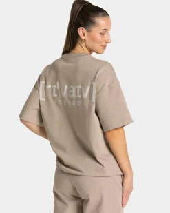 Sale T-shirt oversize RI’VAIV « taupe » Femme T-shirts