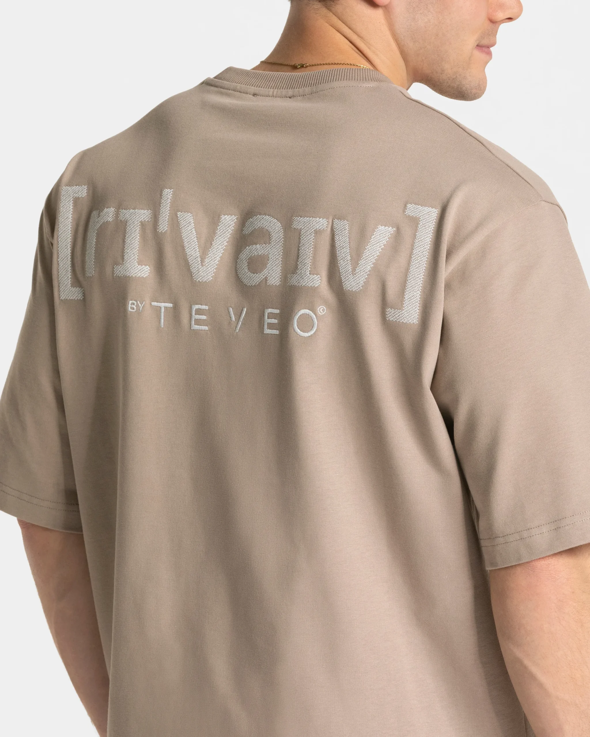 Clearance T-shirt oversize RI’VAIV « taupe » Homme T-shirts