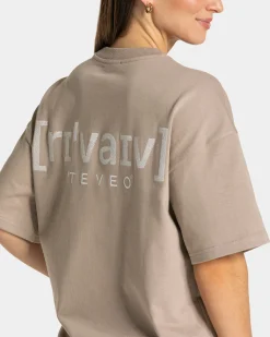 Sale T-shirt oversize RI’VAIV « taupe » Femme T-shirts