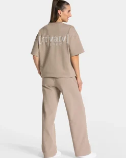 Sale T-shirt oversize RI’VAIV « taupe » Femme T-shirts