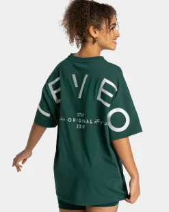 Best T-shirt oversize Signature « vert foncé » Femme T-shirts