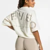 New T-shirt oversize Signature « Latte » Femme T-shirts