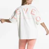 New T-shirt oversize Signature « Peach » Femme T-shirts