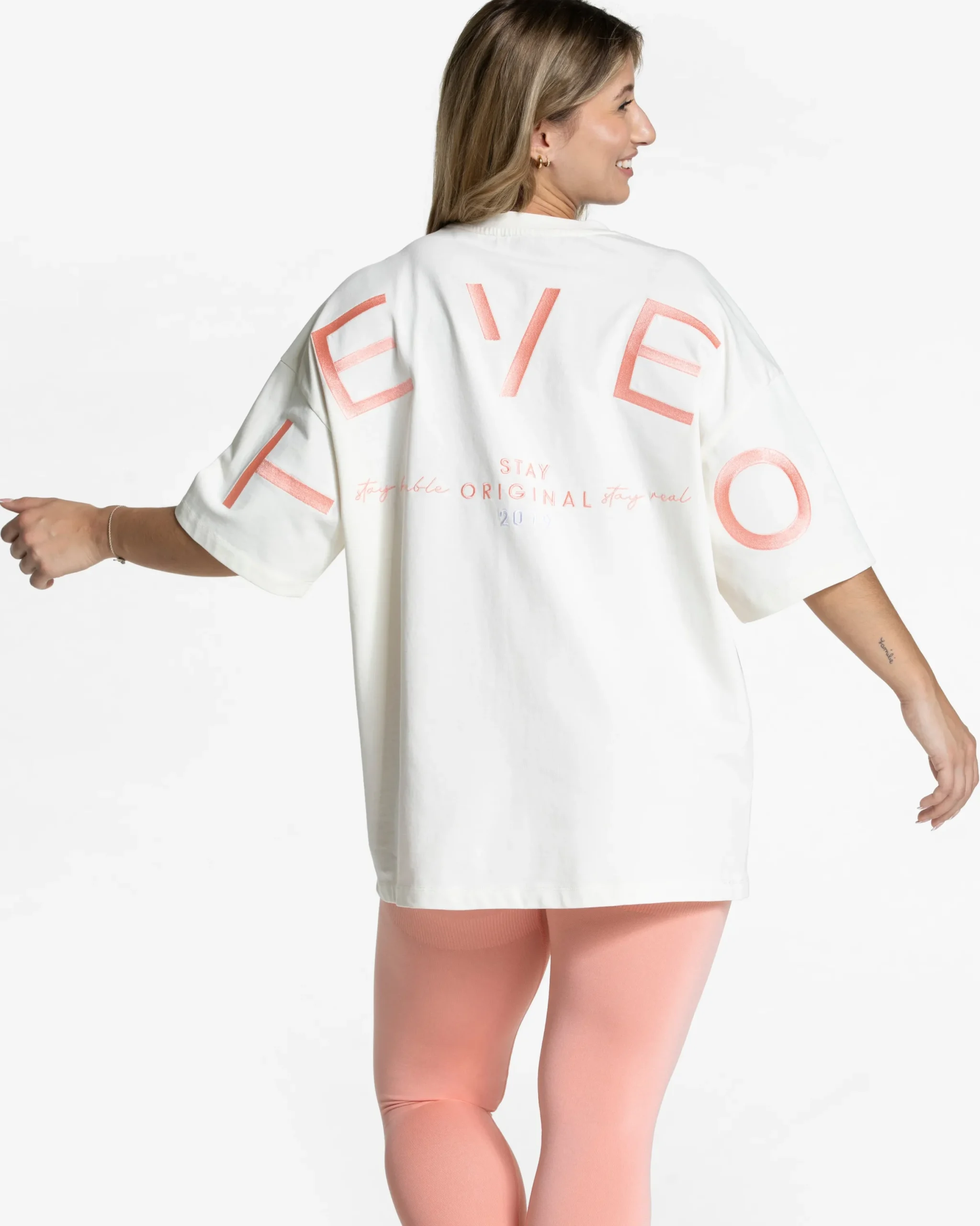 New T-shirt oversize Signature « Peach » Femme T-shirts