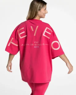 Best T-shirt oversize Signature « Berry » Femme T-shirts