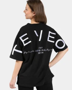 Online T-shirt oversize Signature « noir » Femme T-shirts