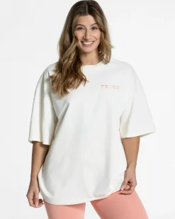 New T-shirt oversize Signature « Peach » Femme T-shirts