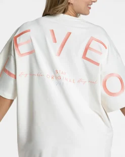 New T-shirt oversize Signature « Peach » Femme T-shirts