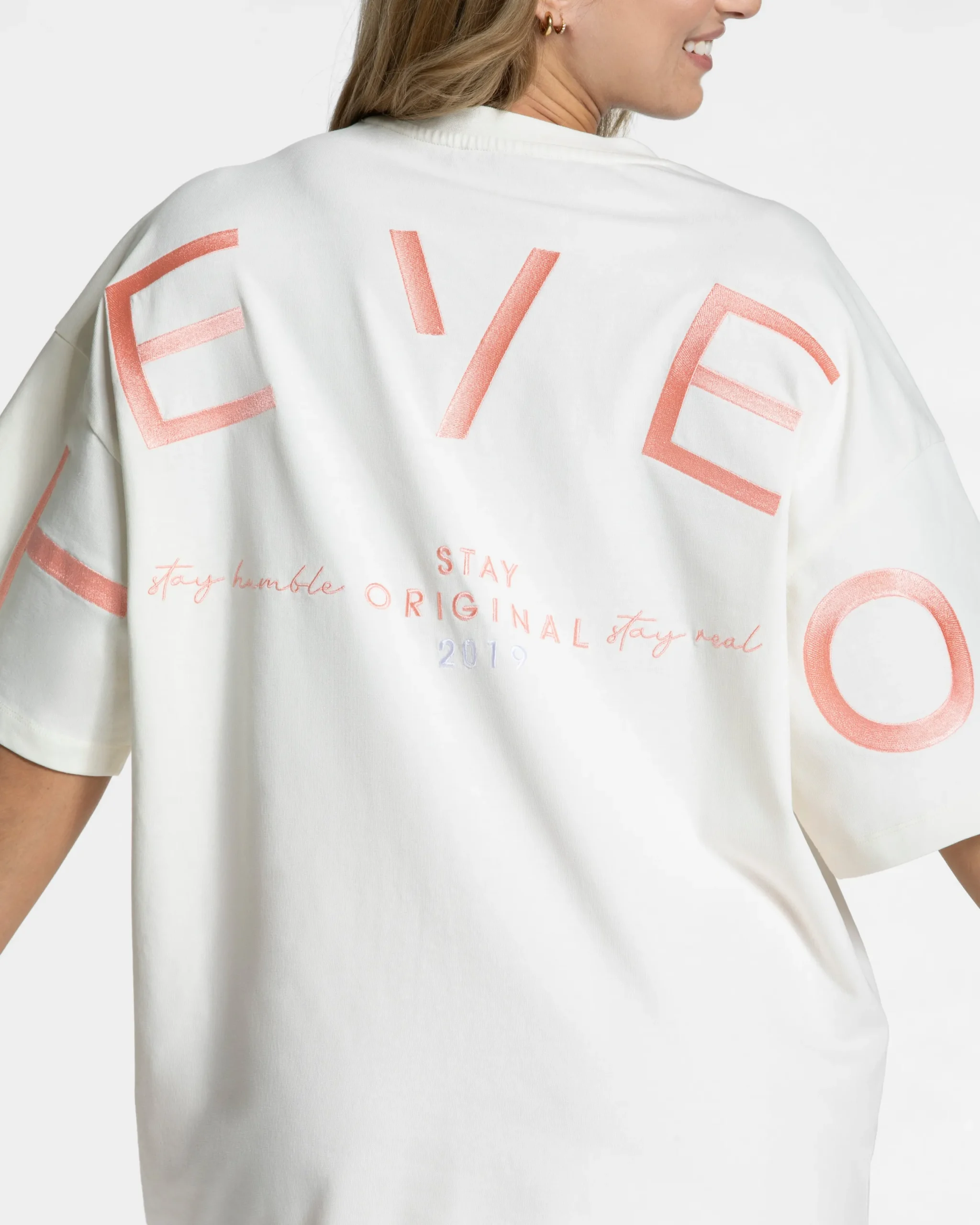 New T-shirt oversize Signature « Peach » Femme T-shirts