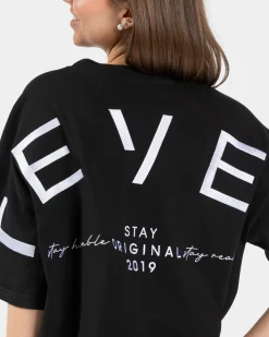 Online T-shirt oversize Signature « noir » Femme T-shirts