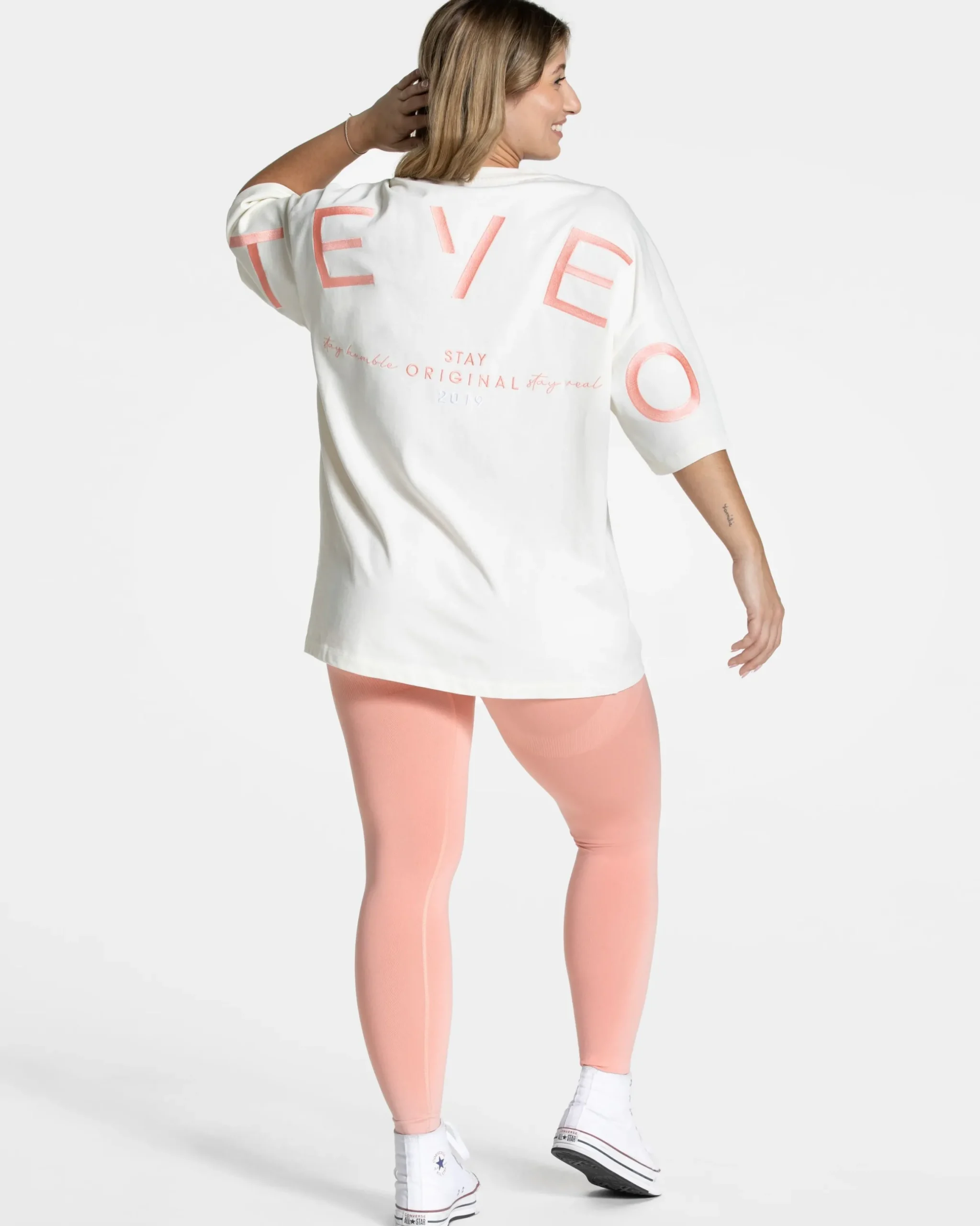New T-shirt oversize Signature « Peach » Femme T-shirts