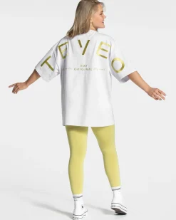 New T-shirt oversize Signature « Lime » Femme T-shirts