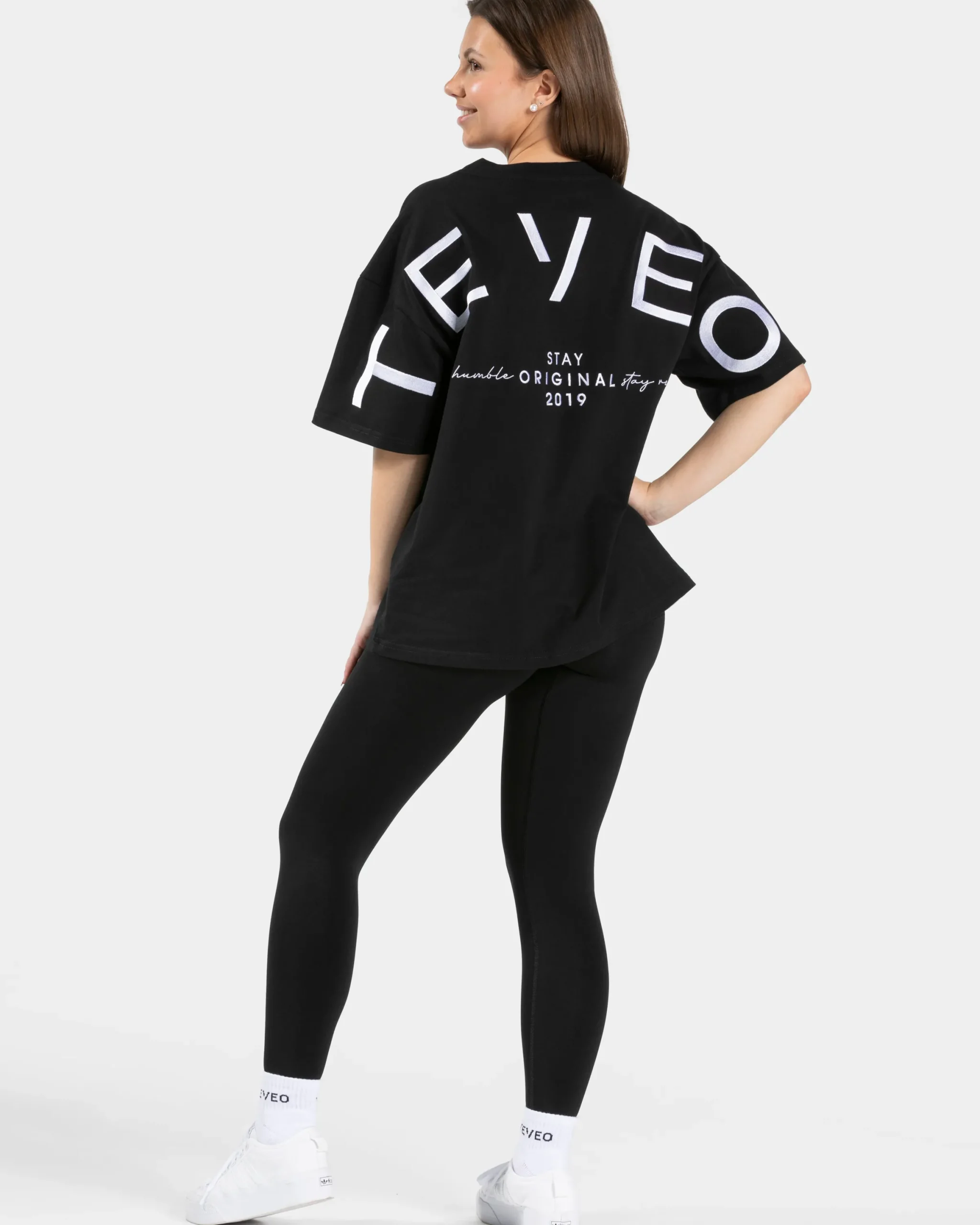 Online T-shirt oversize Signature « noir » Femme T-shirts