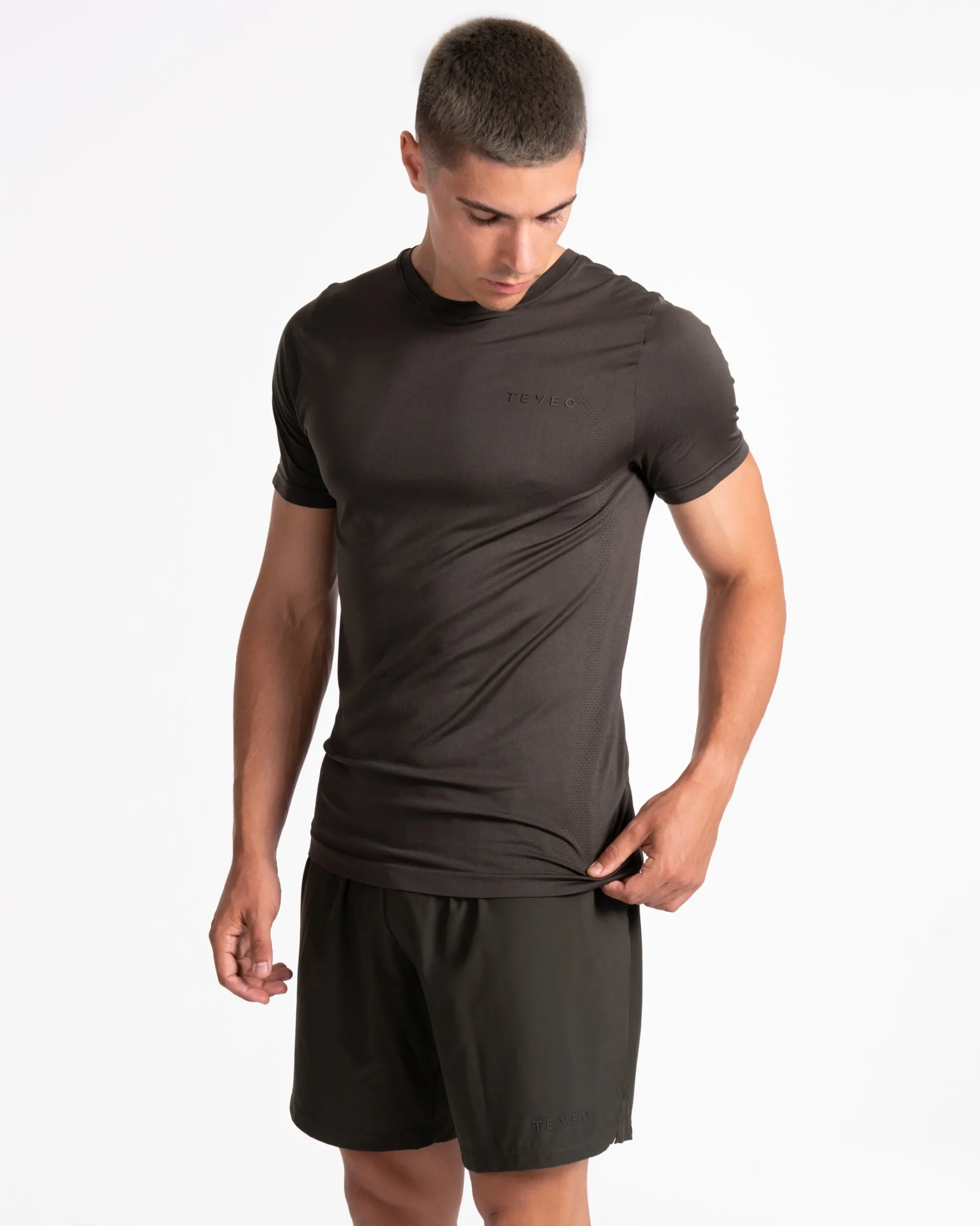 Discount T-shirt Pace Fitted « kaki » Homme T-shirts