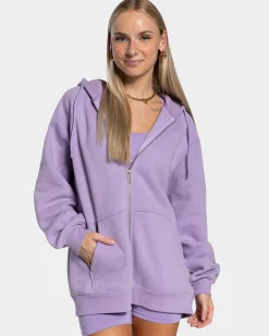 Outlet Veste de sport Statement Oversized « lilas » Femme Sweats À Capuche Et Vestes De Sport