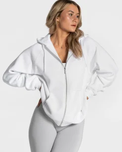 Online Veste de sport Statement Oversized « blanc » Femme Sweats À Capuche Et Vestes De Sport