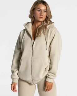 Online Veste de sport Statement Oversized « sable » Femme Sweats À Capuche Et Vestes De Sport
