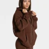 Clearance Veste de sport Statement Oversized « café » Femme Sweats À Capuche Et Vestes De Sport