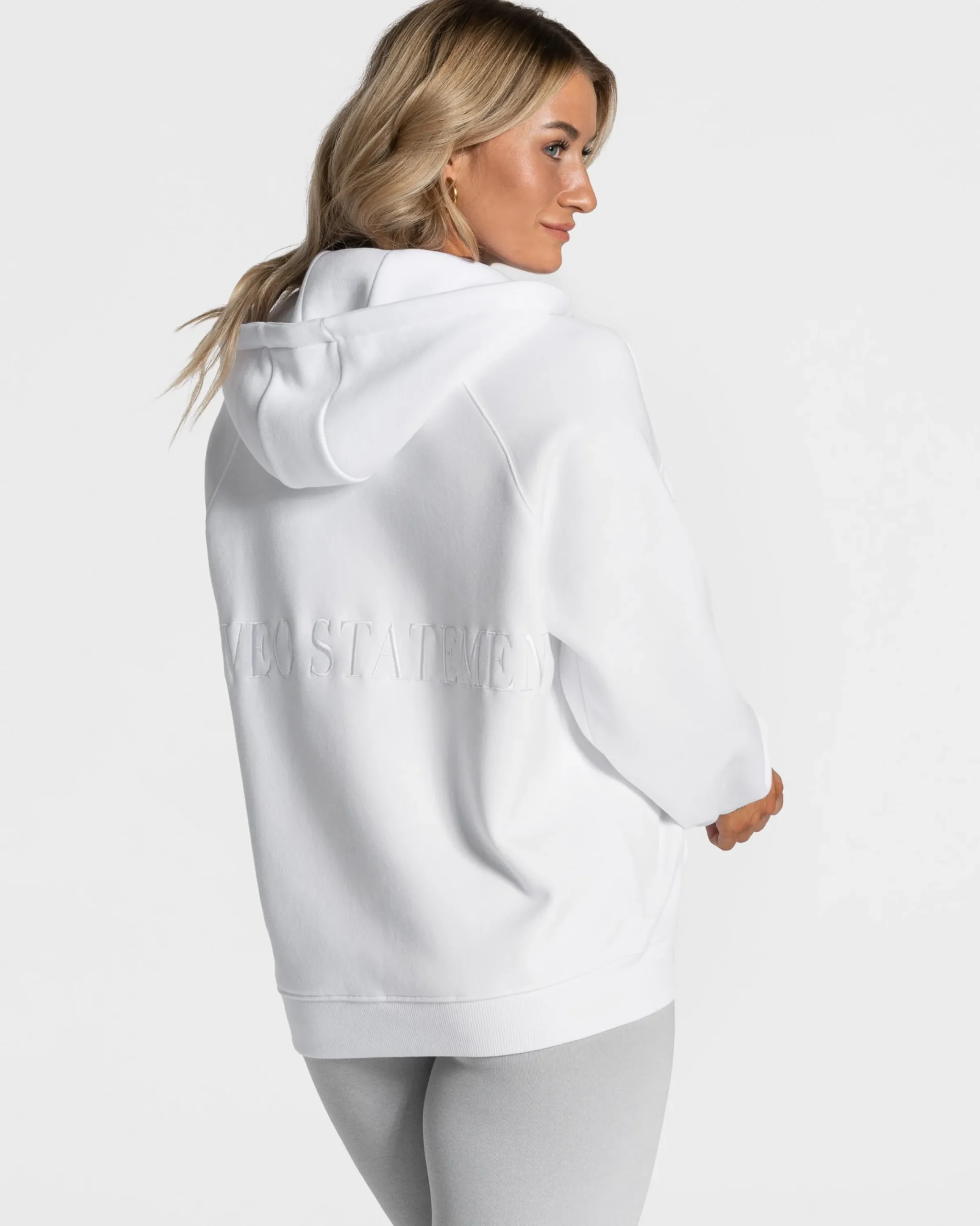 Online Veste de sport Statement Oversized « blanc » Femme Sweats À Capuche Et Vestes De Sport